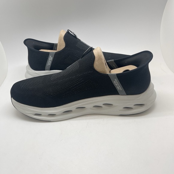 Skechers Sneakers Mens 14 Max Cushioning Glide-Step Euclid Slip Ons Black Shoes - Picture 5 of 10